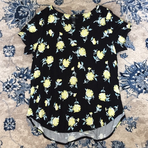Alfani Tops - 3 for 25!! Alfani Yellow Floral Print Blouse 1X